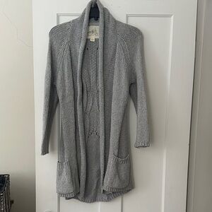 Angel Of The North Light Gray Cardigan - Anthropologie